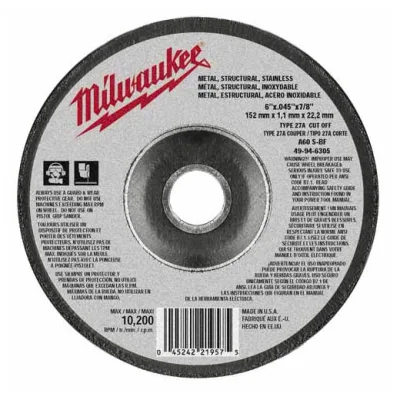 6" x .045" x 7/8" Cut-Off Wheel (Type 27)