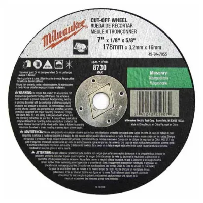 7" x 3/32" x 5/8" Cut-Off Wheel (Type 1)