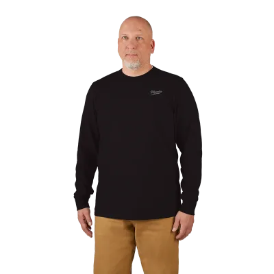 FREEFLEX™ Hybrid Work Tee Long Sleeve, Black, 2X-LARGE