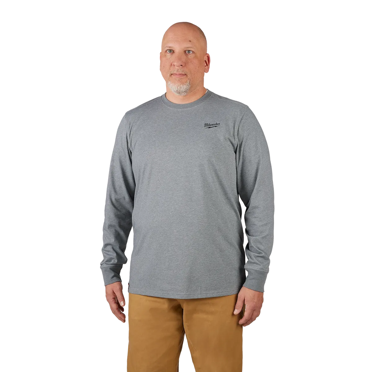 FREEFLEX™ Hybrid Work Tee Long Sleeve, Gray, Medium