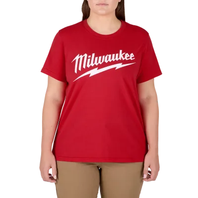 Women's GRIDIRON™ Logo Tee - Short Sleeve Red XS