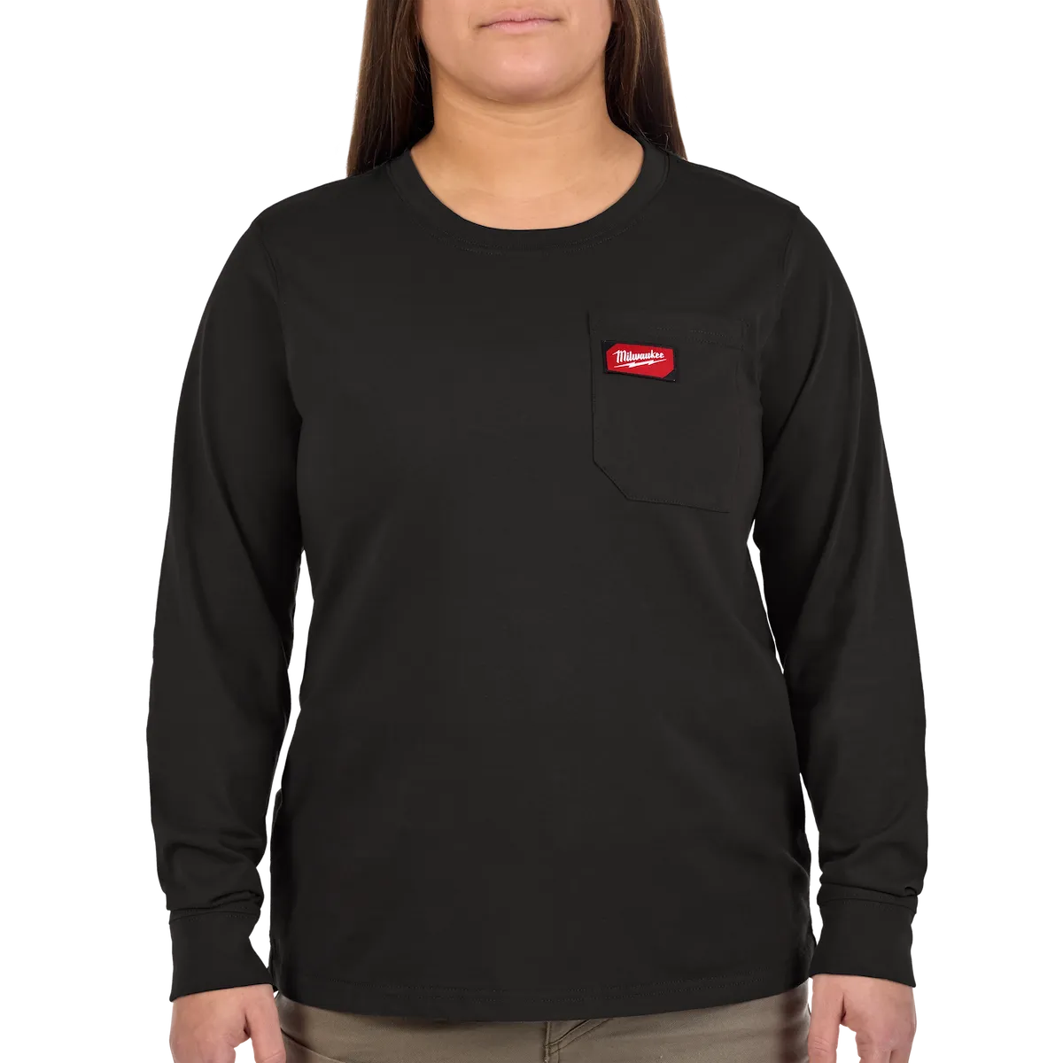 Women's GRIDIRON™ Pocket T-Shirt - Long Sleeve Black XL