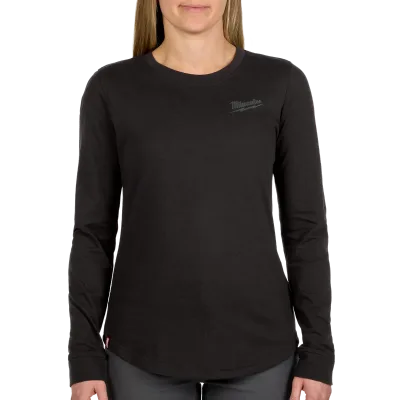Women's FREEFLEX™ Hybrid Tee - Long Sleeve Black 2X