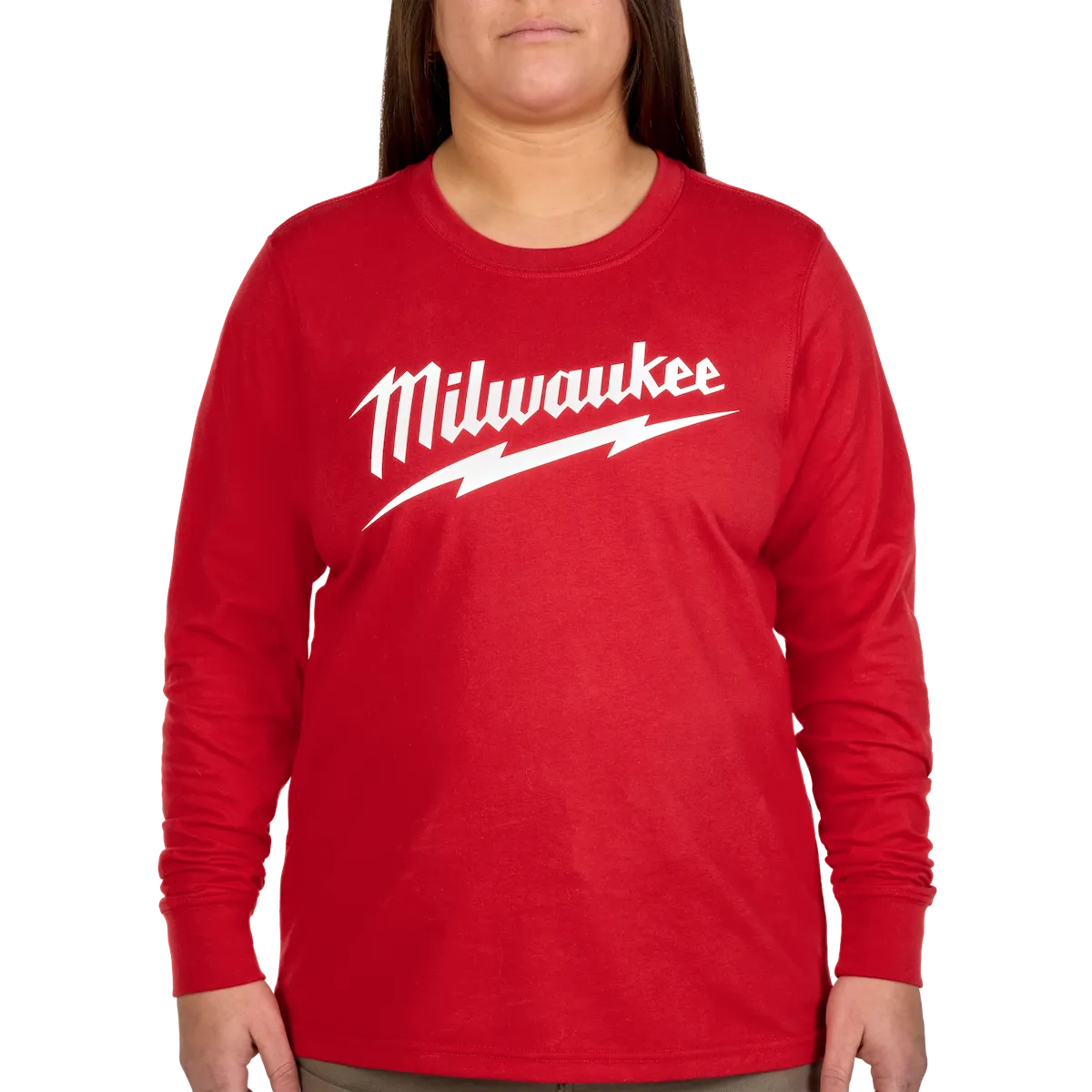Women's GRIDIRON™ Logo Tee - Long Sleeve Red XL