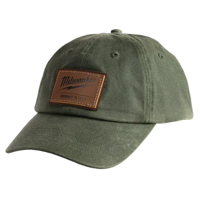 Waxed Canvas Adjustable Hat Green