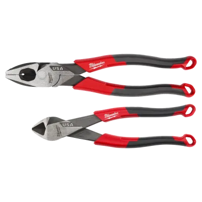 2 PC. Comfort Grip Cutting Pliers Set (USA)
