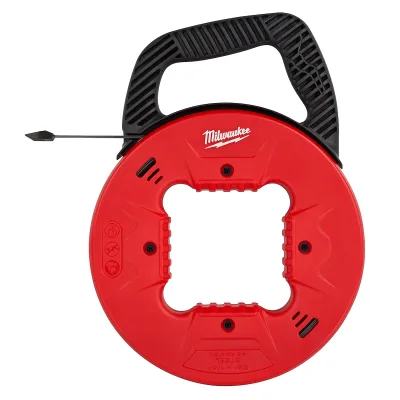 Milwaukee Tool 25' 1/4" Steel Fish Tape w/Low Profile Tip STEEL-FISH-TAPES