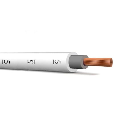 MTO Mounting wire no. 5 - 1X2,5MM2, white, PVC