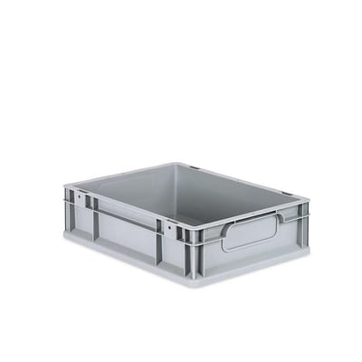 Müller Eurobox NextGen Economy Storage Box with closed handles grey - 400mm, 300mm, 120mm