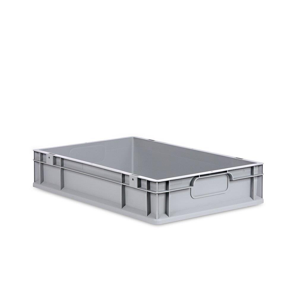 Müller Eurobox NextGen Economy Storage Box with closed handles grey - 600mm, 400mm, 120mm