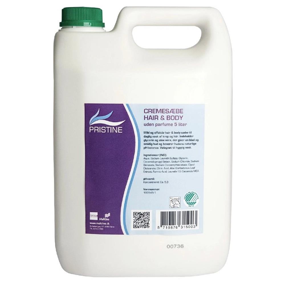 Multiline Pristine Cream Soap hair and body - 5L, None