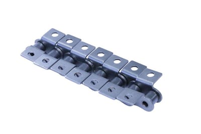 MXT Simplex Attachment chain 16B-1 - 1", K1, 25.4mm, angle, one hole, both sides
