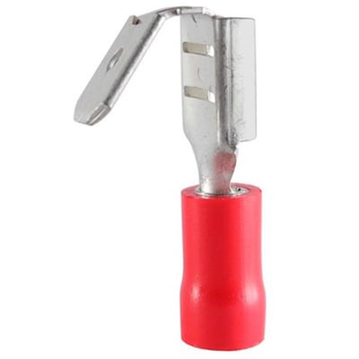 Nelco A1507FLH PL Spade Sleeve - 0,50 - 1,5 mm², 6,3 x 0,8mm, Insulated, PVC, red