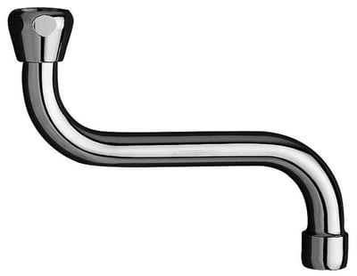 Neoperl universal swivelling spout, 200 mm, S-shank, chrome-plated