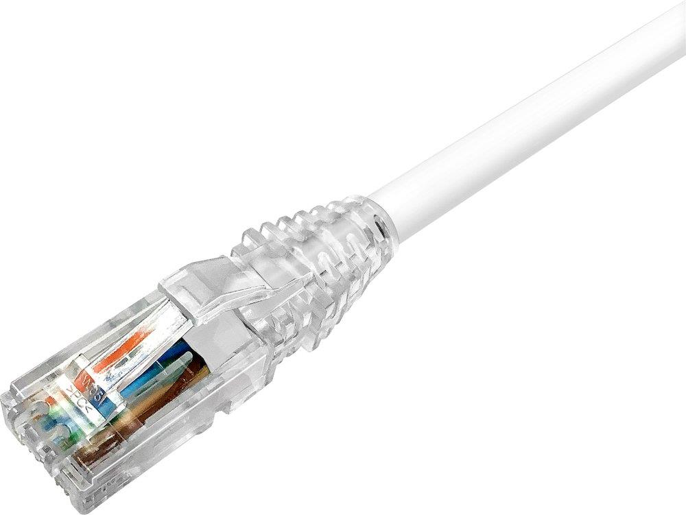 Netconnect Patch cable halogen-free - CAT.6, UTP, white, 2.5M