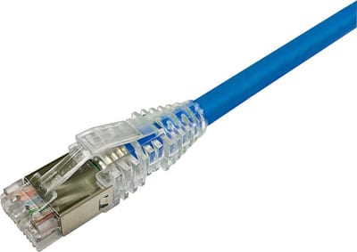 Netconnect Patch cable halogen-free - CAT.6A, STP, blue, 2M