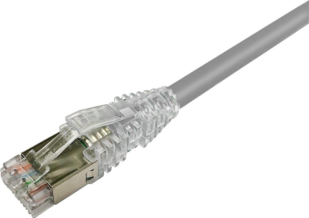Netconnect Patch cable halogen-free - CAT.6A, STP, grey, 3M