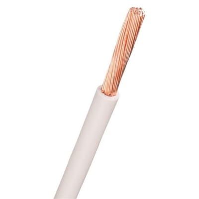 Nexans PVT 90 H07V2-K Mounting Wire Coil - 1x2.5 mm², White, Lead-Free PVC
