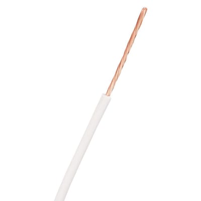 Nexans PVT 90 - H07V2-K Mounting wire spool - 1x6mm2, white, PVC (lead-free)