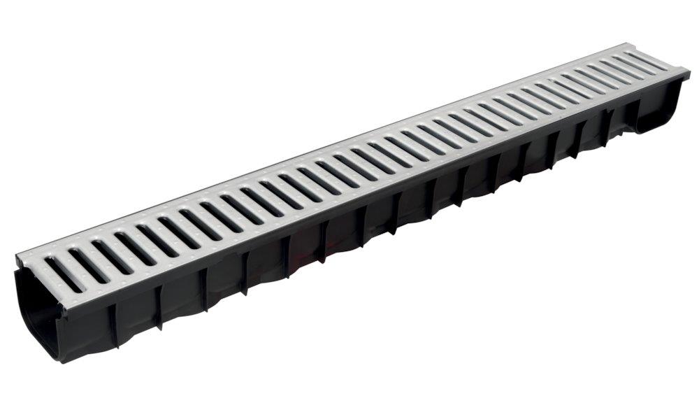 NID Drainage Channel with galvanized grate - 1000mm, 121mm, 1.5TON