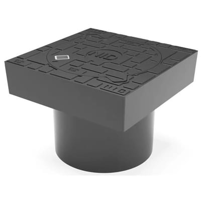 NID Square Frame with long skirt lid and without lock - 315mm, Square, B125