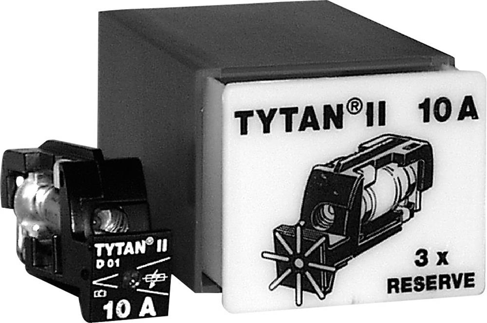 Niko-Servodan Tytan II - 61-915 Fuse drawers with indicator, complete - 3 x 20A