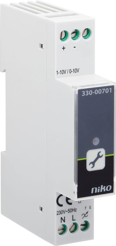 Niko-Servodan Universal RLC Dimmer 1-10V controlled - 1, grey, 350W