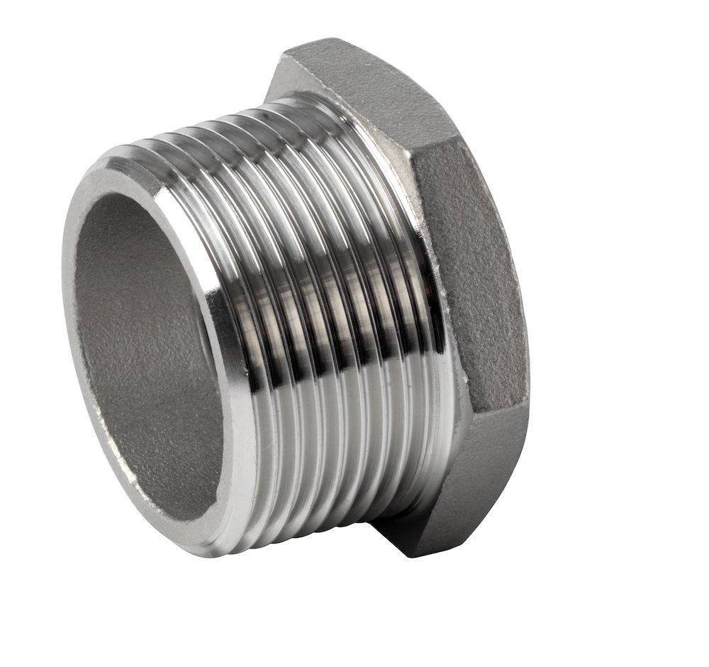Nipple Socket acid-resistant BSPP/BSPT - 1/2", 1", coupling, Nipple, BSPP, BSPT