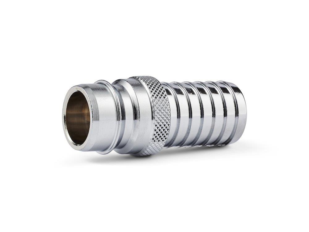 Nito 63600A3 Coupling nipple studs brass, chrome-plated - 19mm, 3/4", 19
