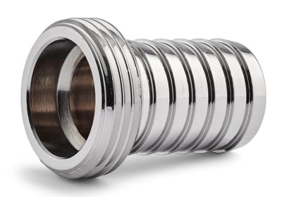 Nito Hose nozzle brass, chrome-plated nipple BSPP - 19mm, 3/4"