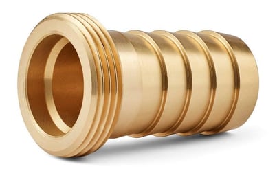 Nito Hose nozzle brass nipple BSPP - 19mm, 3/4"