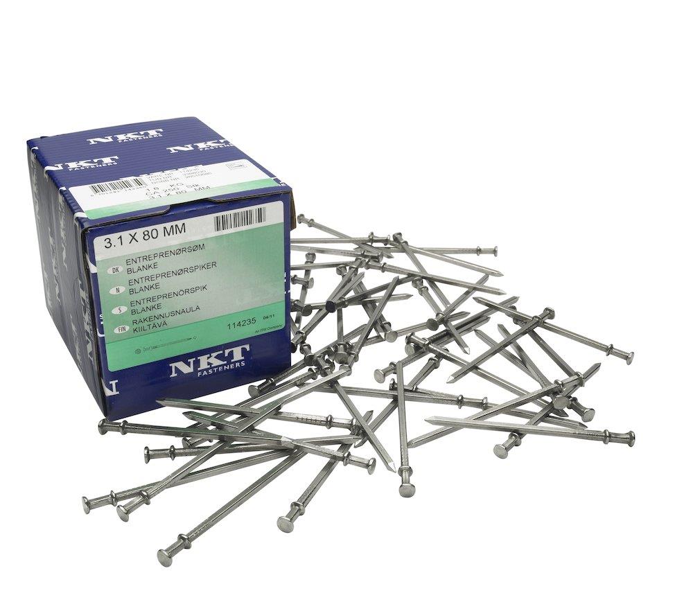 NKT Contractor Nail Square - 100mm, 3,8mm, 190PCS, galvanized