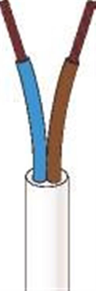 NKT PKA - H05VV-F Wire - 2X1,5MM2, without earth, white