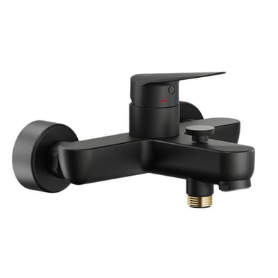 Nobili Upcity Bath and Shower Mixer Single-Handle Velvet Matte Black