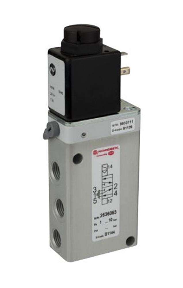 Norgren 8020765000000000 Solenoid Valve - G1/4", El, Air/spring
