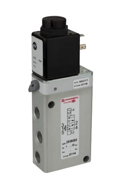 Norgren 8020765000000000 Solenoid Valve - G1/4", El, Air/spring
