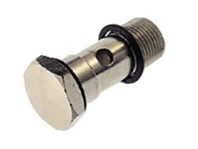 Norgren single Banjo Bolt incl. Gasket Nickel-plated brass BSPP - 3/8"