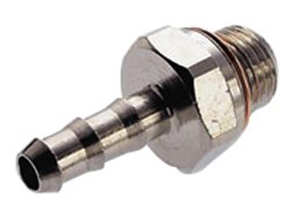 Norgren Hose nozzle with gasket brass, nickel-plated nipple BSPP - 6mm, 1/8"