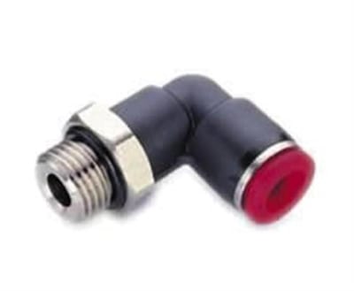 Norgren PUSH-IN Angle Insertion rotatable Composite BSPP nipple - 16mm, 1/2"