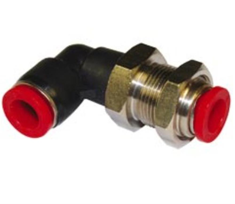 Norgren PUSH-IN Bulkhead Angle Union composite - 8mm, 8mm