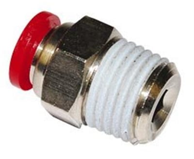 Norgren PUSH-IN Straight Insertion composite BSPT nipple - 10mm, 1/2"