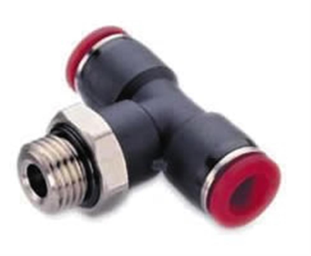 Norgren PUSH-IN T Insertion rotatable Composite BSPP nipple - 6mm, 1/8"
