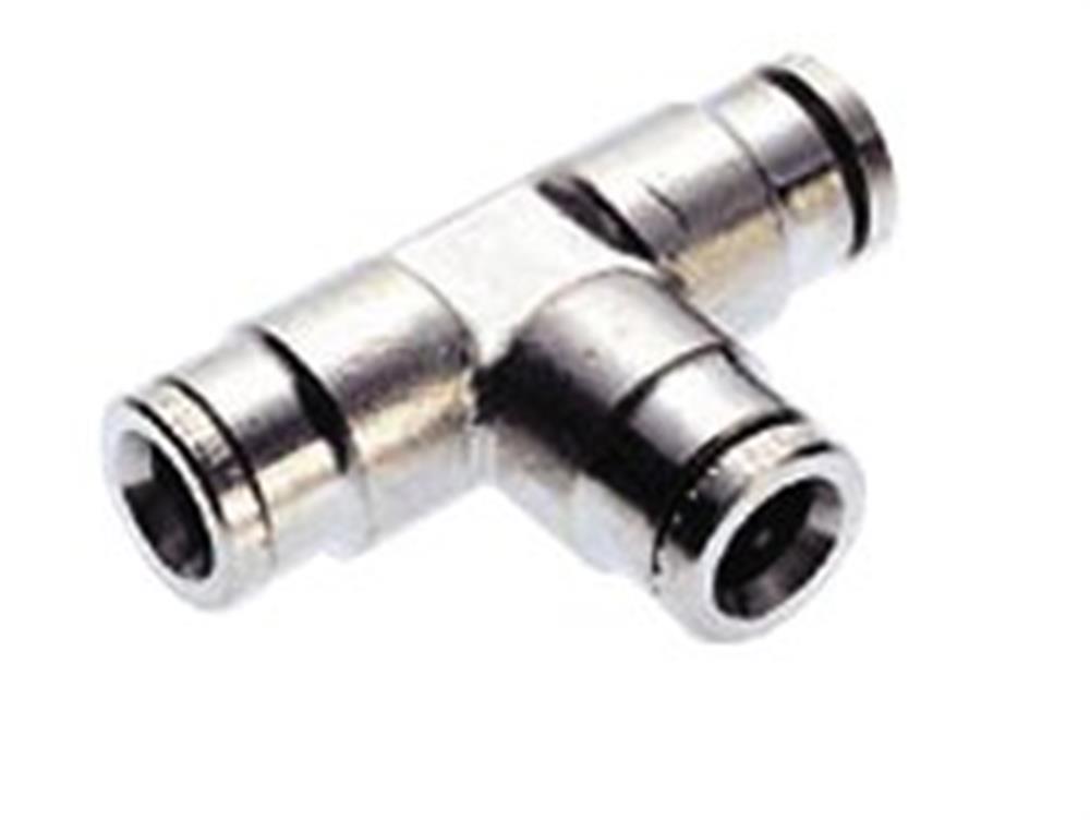 Norgren PUSH-IN Union tee nickel-plated brass - 14mm