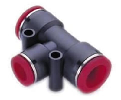 Norgren PUSH-IN Union tee reduced composite - 6mm, 4mm