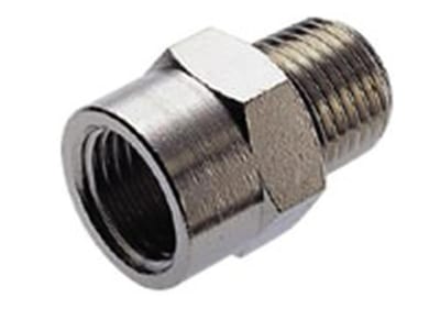 Norgren Spigot Socket brass, nickel-plated BSPT/BSPP - 3/8", 3/8"