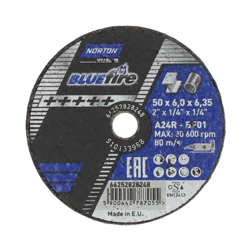 Norton Bluefire Grinding Disc offset - 6.35mm, Stainless steel