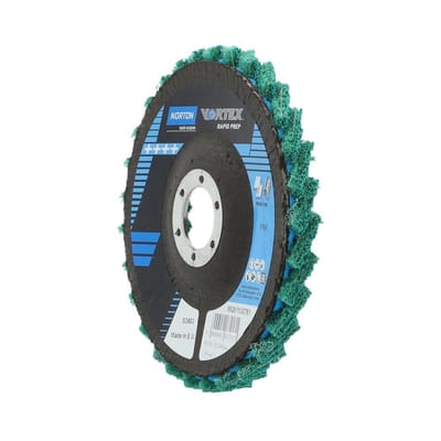 Norton VTFI Flap Disc offset - 22.23mm, 125mm, Fine, steel, stainless steel, Vortex