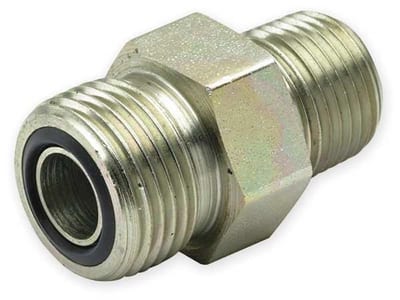 O-Lok 42EDMLOS Straight Insertion steel BSPP/UNF nipple/nipple - 1", 1 7/16"