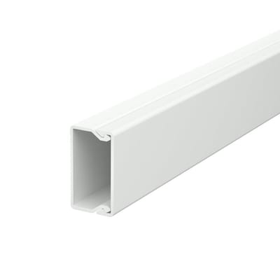 OBO WDK 20035 Cable Duct - WDK VW, 20 x 35mm, white (RAL 9016), 2M, plastic