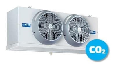 LU-VE F27HC 70 E7 Unit Cooler, CO2 DX 60 bar, EC Fans, Drip tray heating